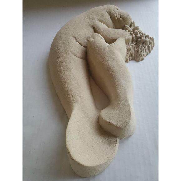 Chris Dixon Studios "Manatees" 16in Sand Sculpture Wall Art (The Sand Castle) - Picture 4 of 6